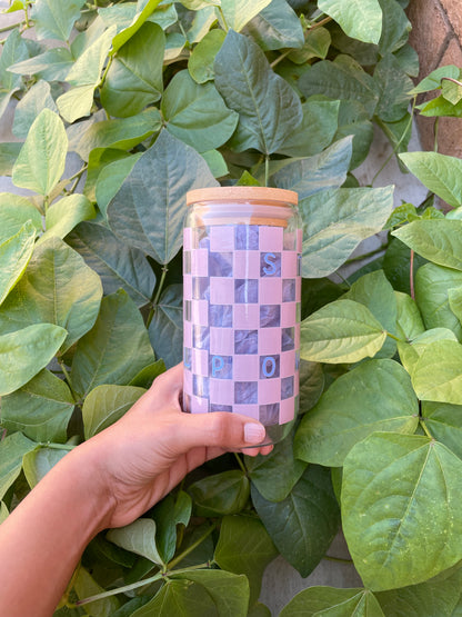 Pink Retro Tumbler - Strong & Powerful